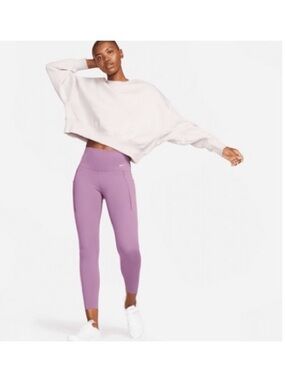 Nike Universal Women's High-Rise Leggings with pockets in Violet Dust (XS-0/2)